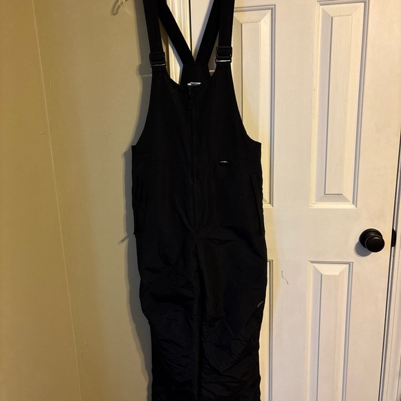 Men's Black slalom Insulated ski bibs - Picture 1 of 16